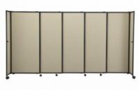 View: StraightWall Telescoping Partition, Fabric - 4'H x 11'-3"L