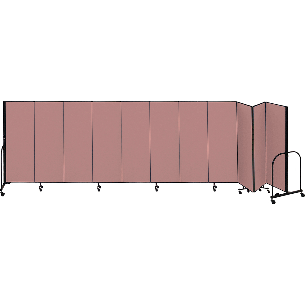 Screenflex Freestanding Room Dividers (11 Panels) - Rose