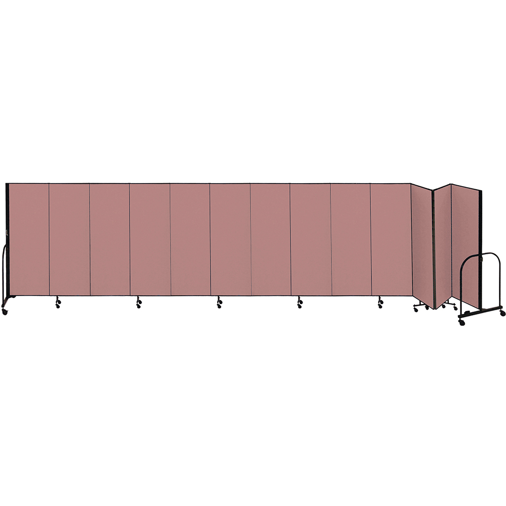 Screenflex Freestanding Room Dividers (13 Panels) - Rose