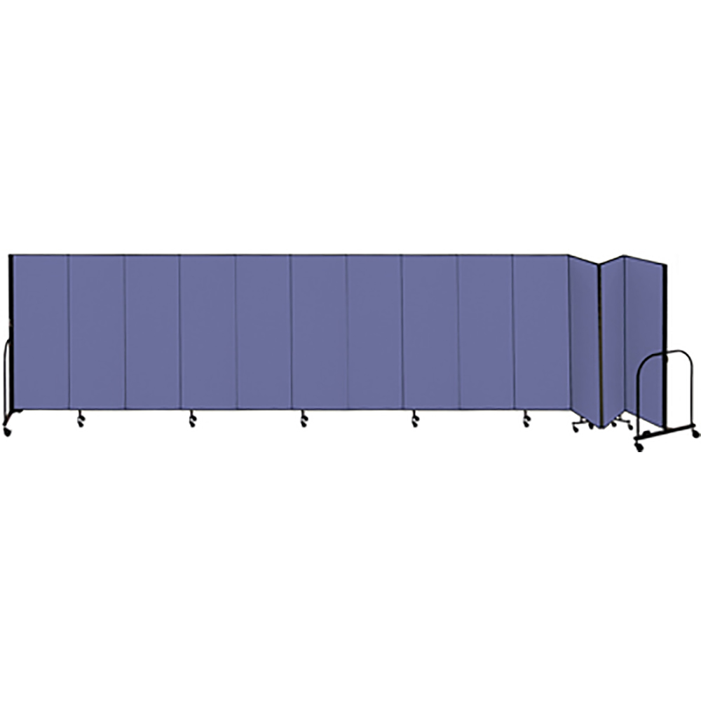 Screenflex Freestanding Room Dividers (13 Panels) - Blue
