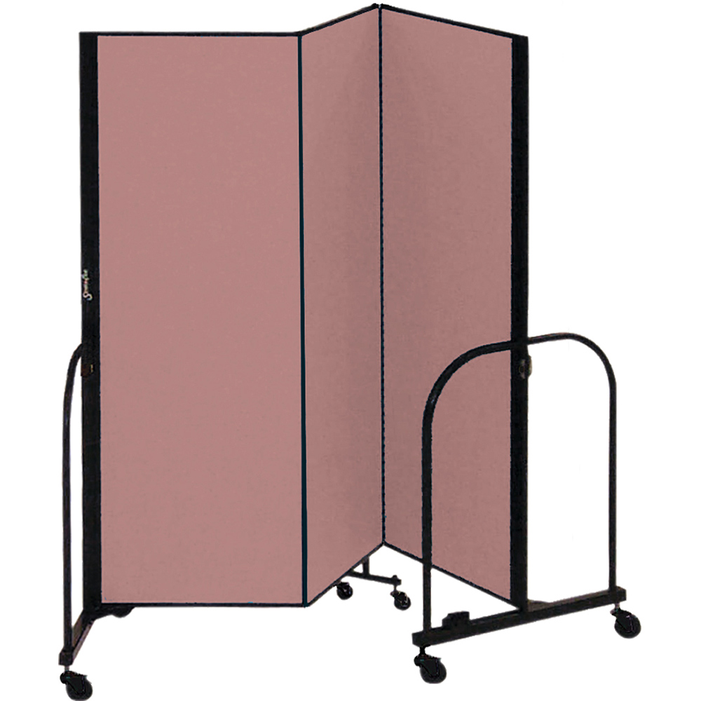 Screenflex Freestanding Room Dividers (3 Panels) - Rose