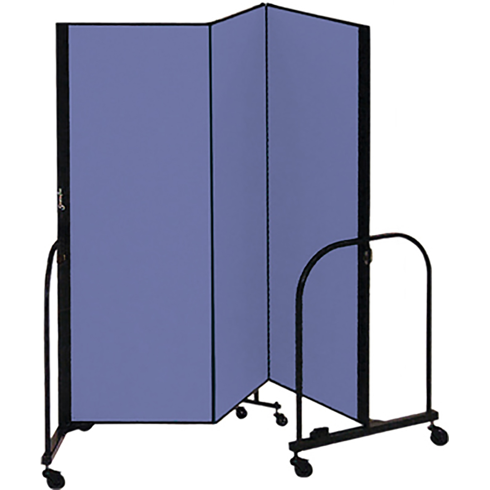 Screenflex Freestanding Room Dividers (3 Panels) - Blue