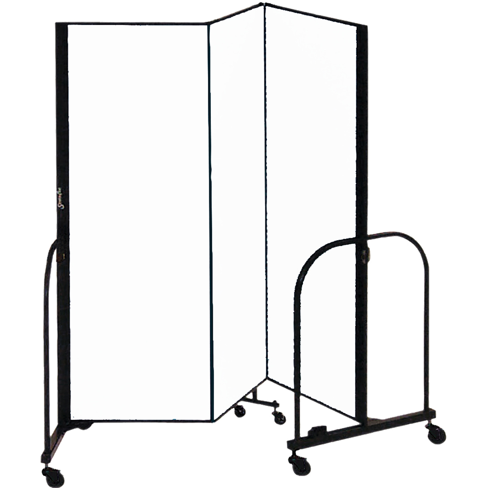 Screenflex Freestanding Room Dividers (3 Panels) - White