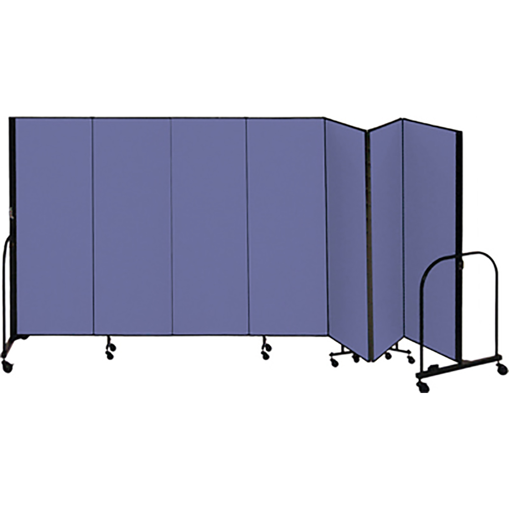 Screenflex Freestanding Room Dividers (7 Panels) - Blue