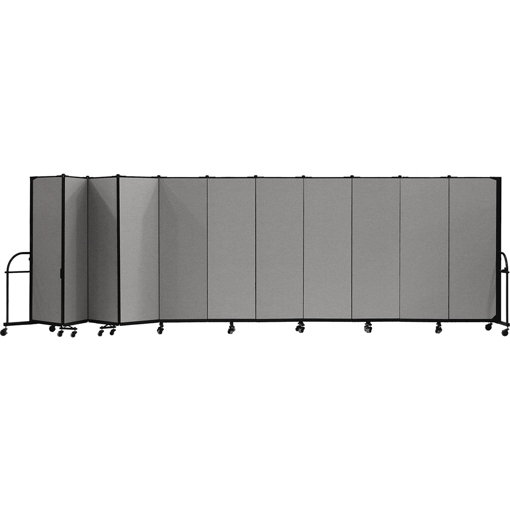 Screenflex Heavy Duty Room Dividers (11 Panels) - Stone