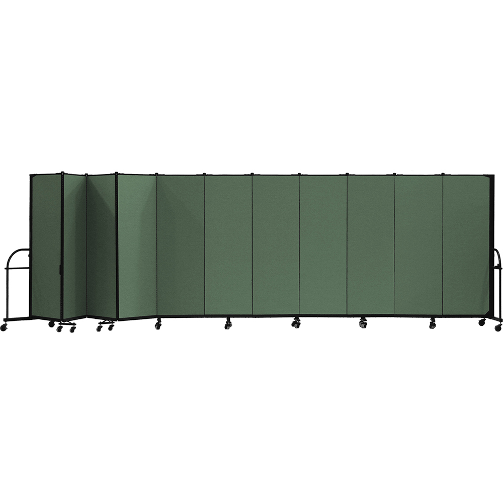 Screenflex Heavy Duty Room Dividers (11 Panels) - Mallard