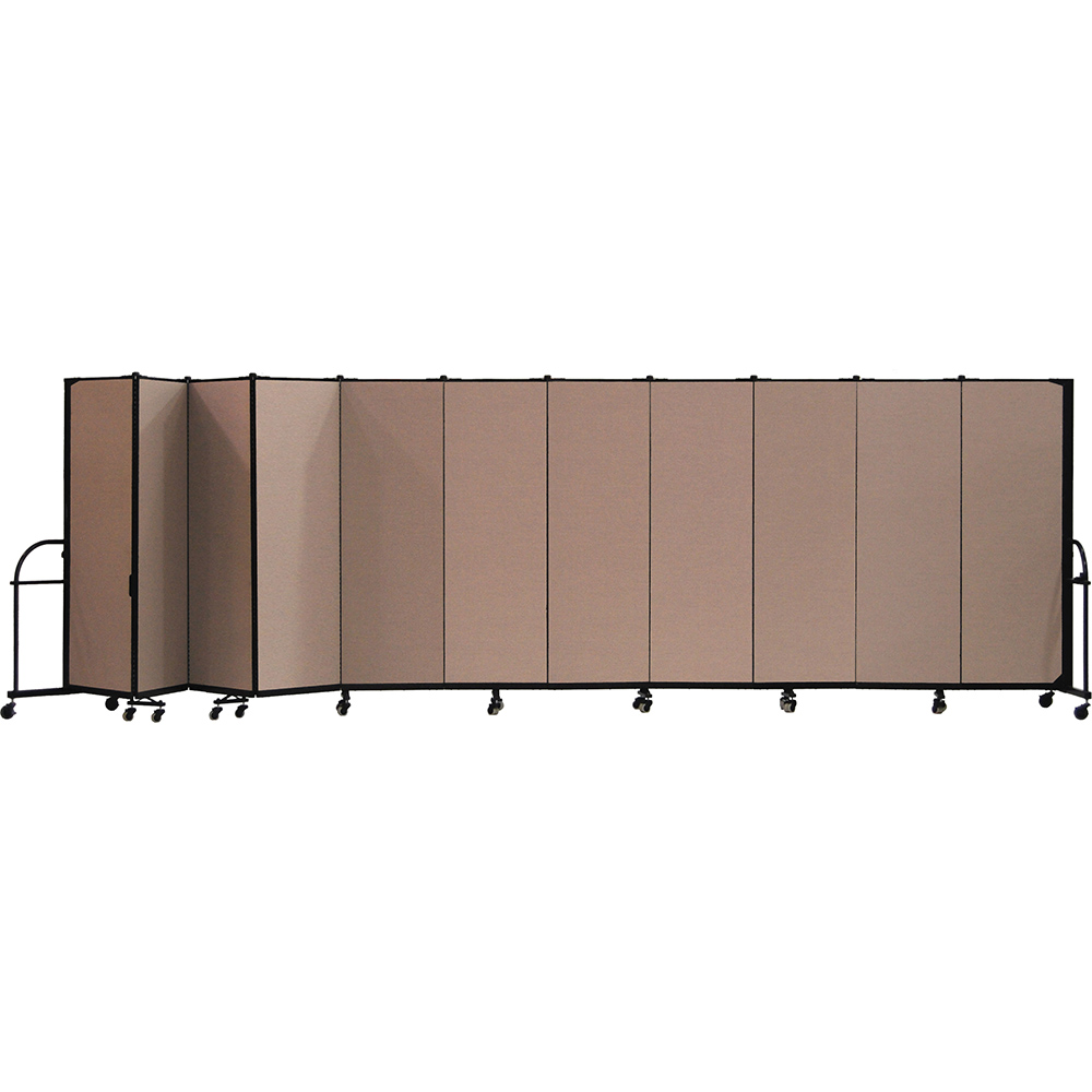 Screenflex Heavy Duty Room Dividers (11 Panels) - Walnut