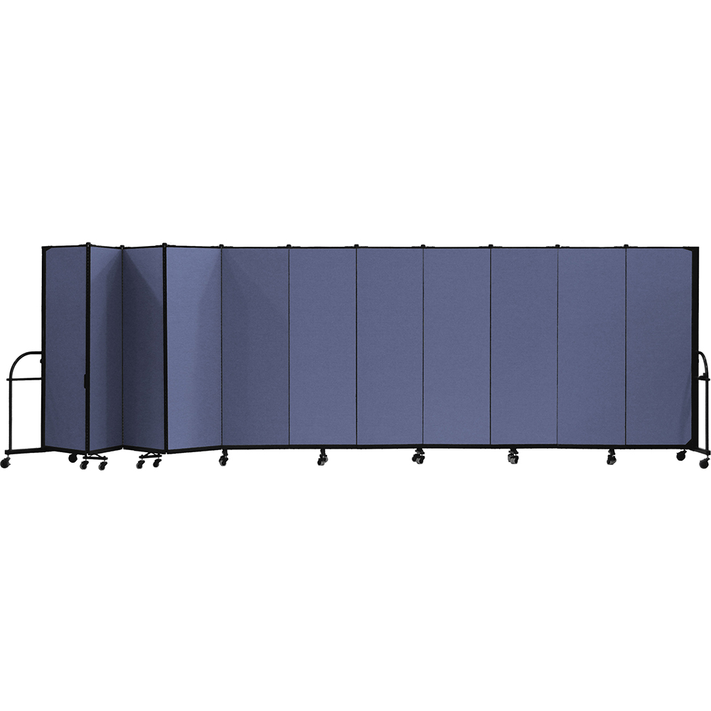 Screenflex Heavy Duty Room Dividers (11 Panels) - Blue