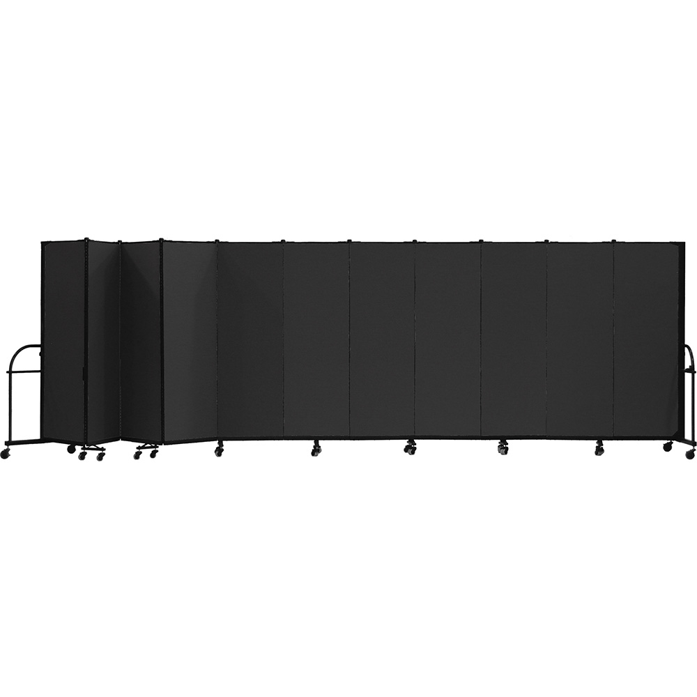 Screenflex Heavy Duty Room Dividers (11 Panels) - Charcoal