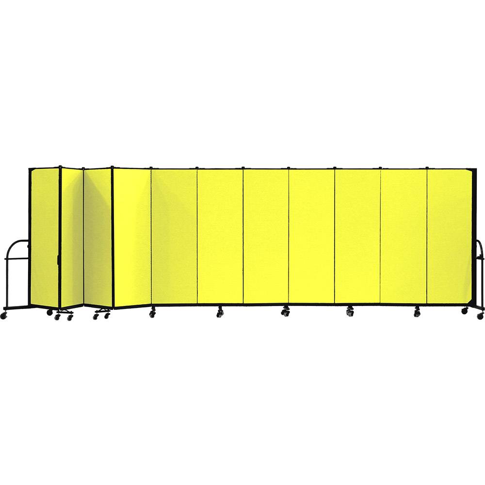 Screenflex Heavy Duty Room Dividers (11 Panels) - Yellow