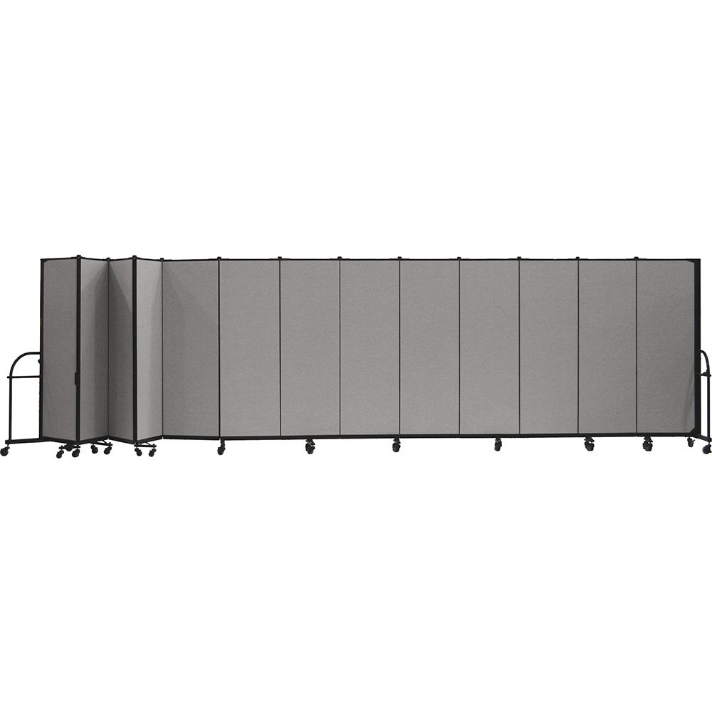 Screenflex Heavy Duty Room Dividers (13 Panels) - Stone