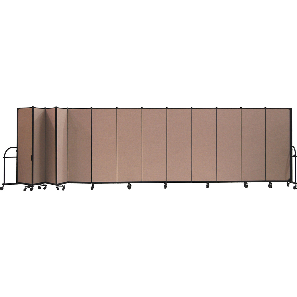 Screenflex Heavy Duty Room Dividers (13 Panels) - Walnut