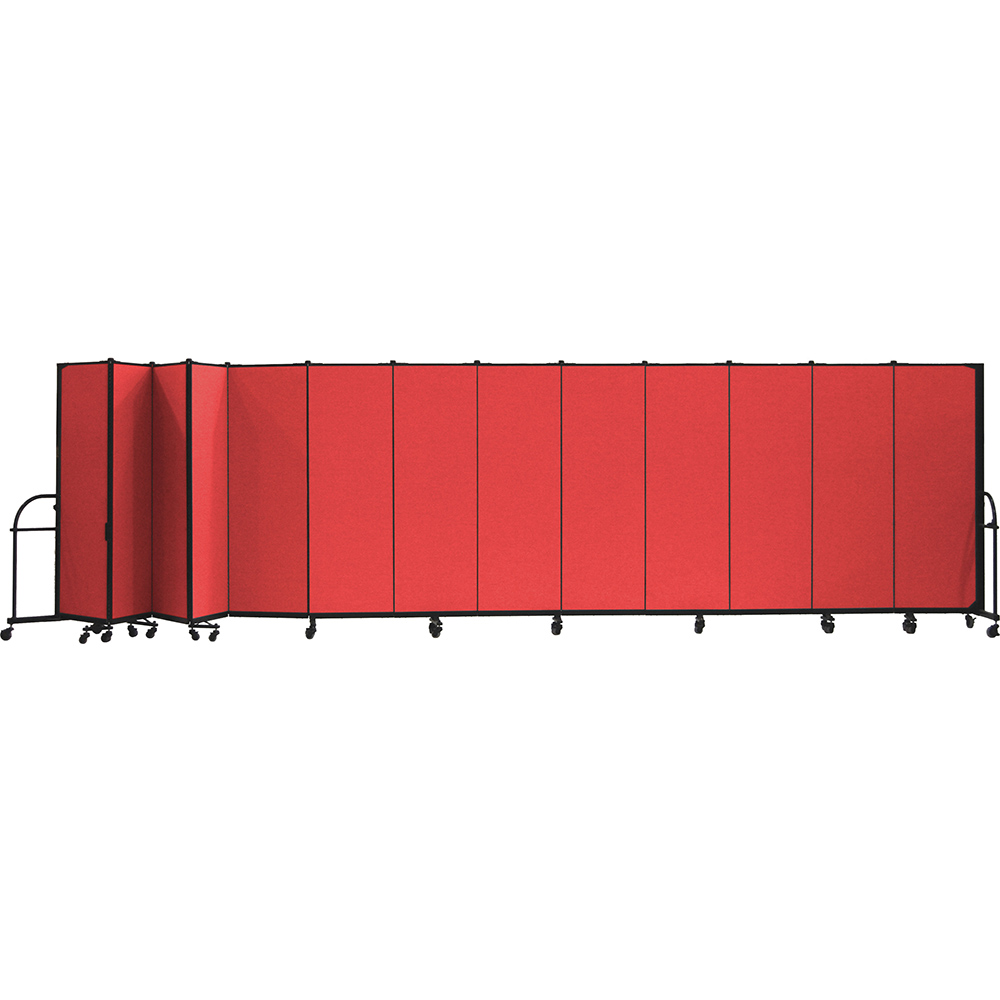 Screenflex Heavy Duty Room Dividers (13 Panels) - Red