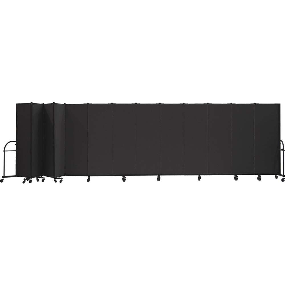 Screenflex Heavy Duty Room Dividers (13 Panels) - Charcoal