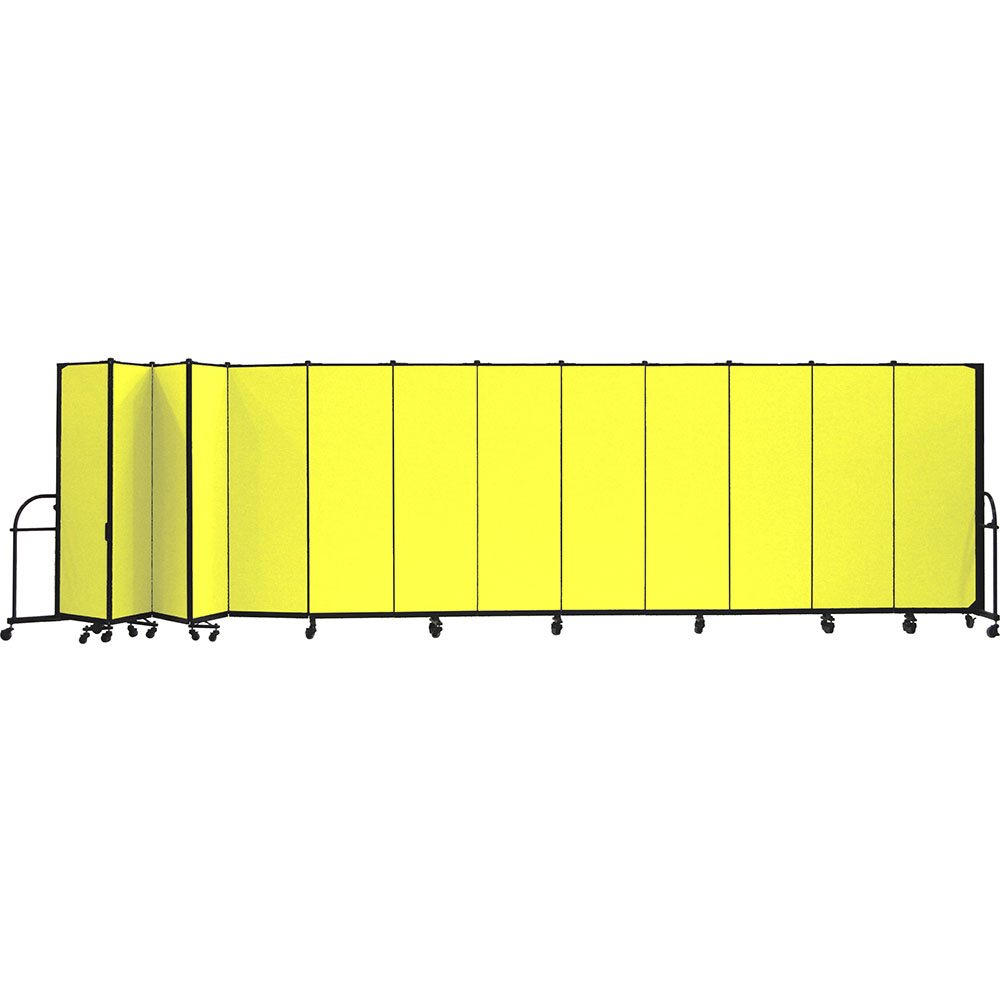 Screenflex Heavy Duty Room Dividers (13 Panels) - Yellow