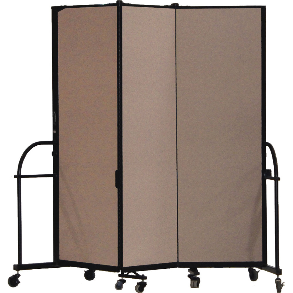 Screenflex Heavy Duty Room Dividers (3 Panels) - Walnut