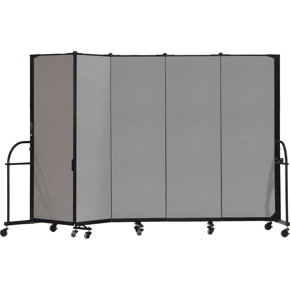 Screenflex Heavy Duty Room Dividers (5 Panels) - Stone