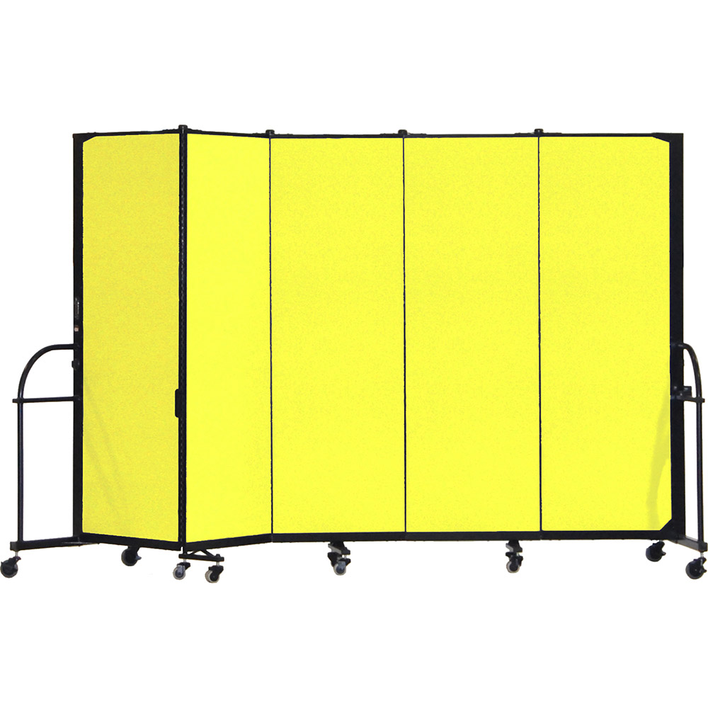 Screenflex Heavy Duty Room Dividers (5 Panels) - Yellow