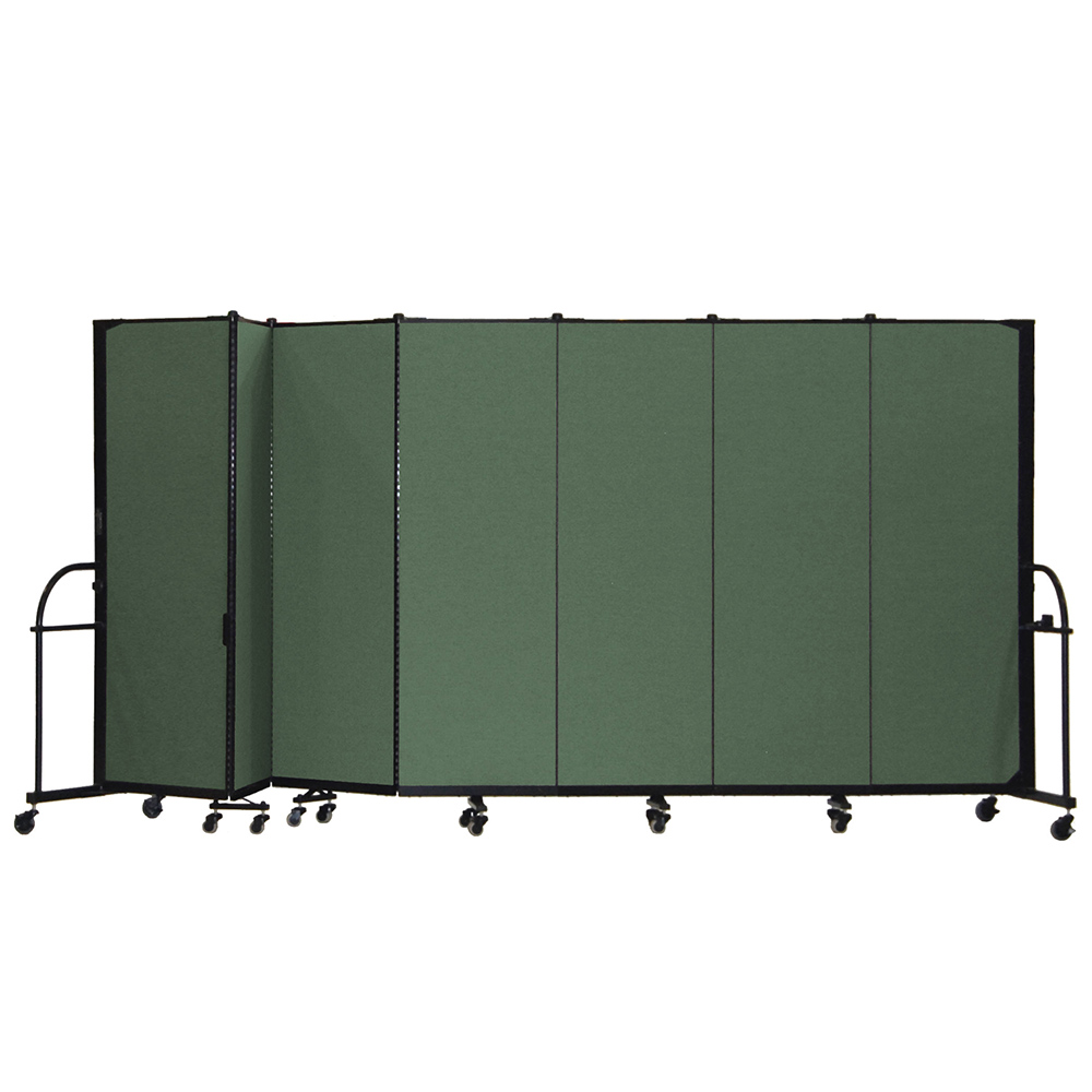 Screenflex Heavy Duty Room Dividers (7 Panels) - Mallard