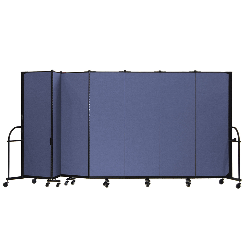 Screenflex Heavy Duty Room Dividers (7 Panels) - Blue