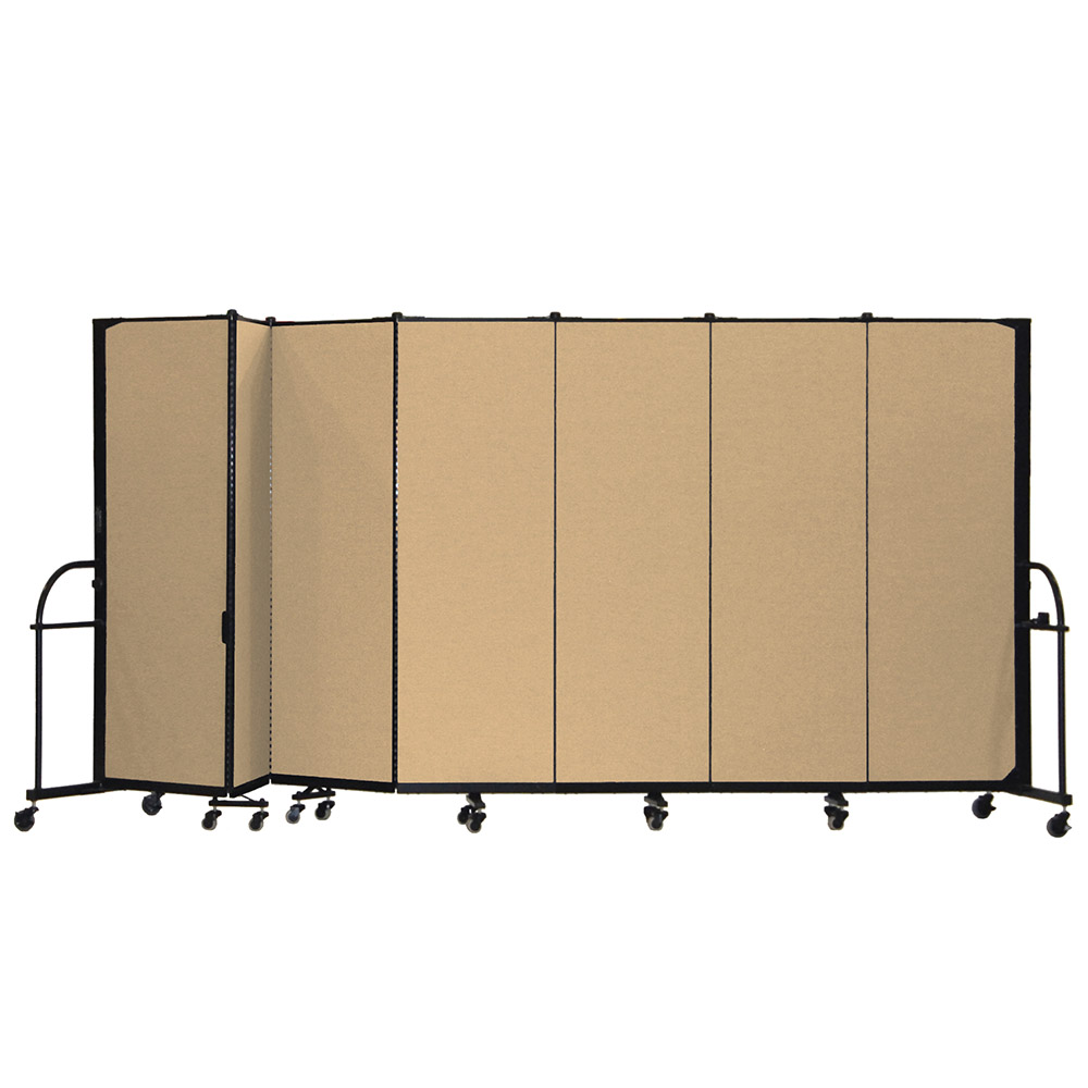 Screenflex Heavy Duty Room Dividers (7 Panels) - Desert