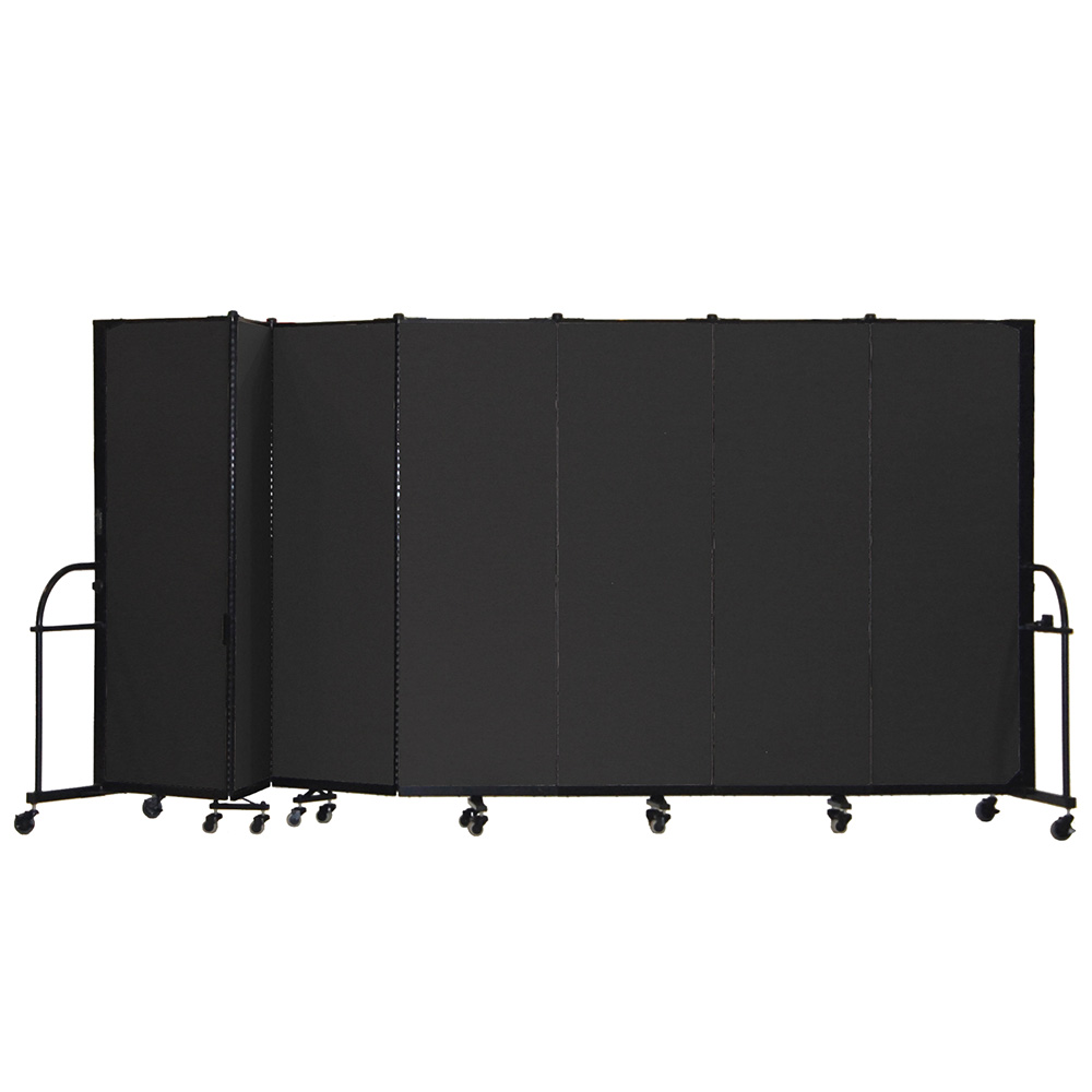 Screenflex Heavy Duty Room Dividers (7 Panels) - Charcoal