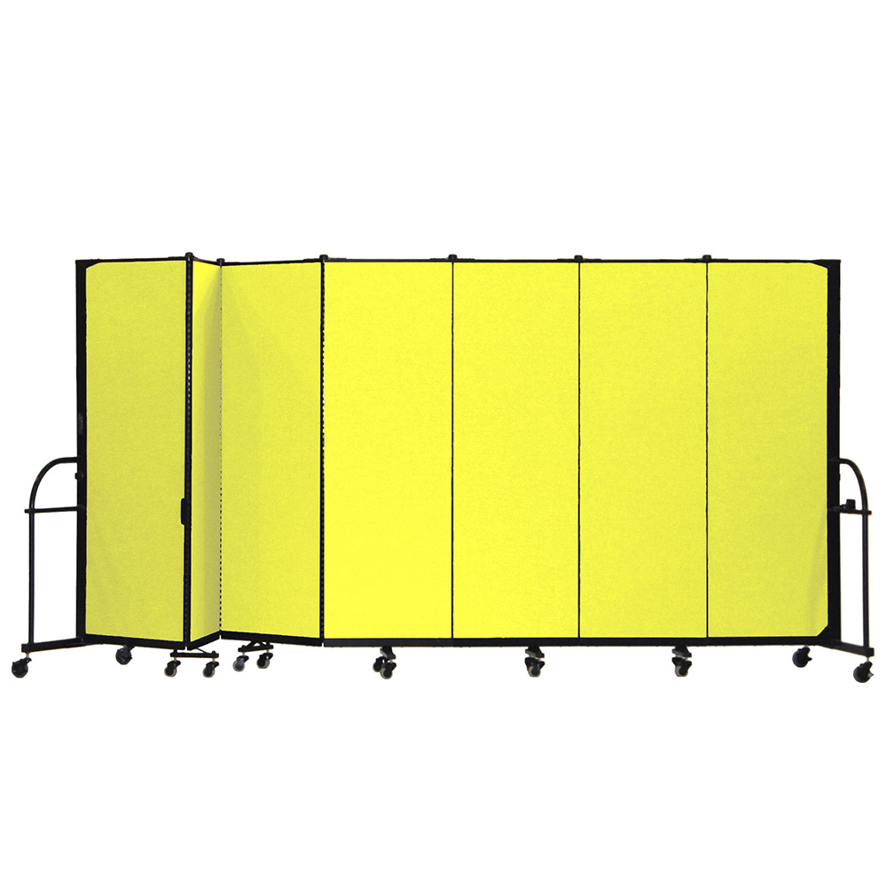 Screenflex Heavy Duty Room Dividers (7 Panels) - Yellow