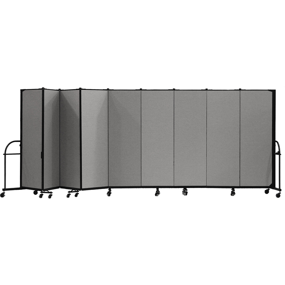 Screenflex Heavy Duty Room Dividers (9 Panels) - Stone