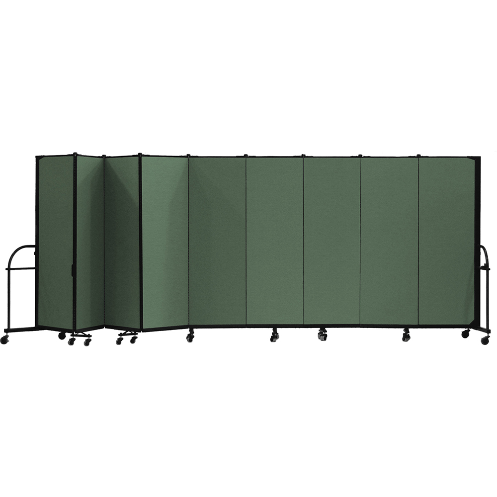 Screenflex Heavy Duty Room Dividers (9 Panels) - Mallard