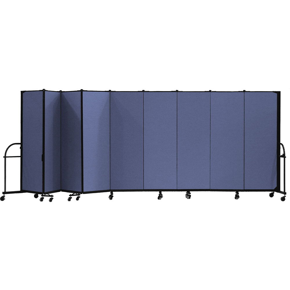 Screenflex Heavy Duty Room Dividers (9 Panels) - Blue