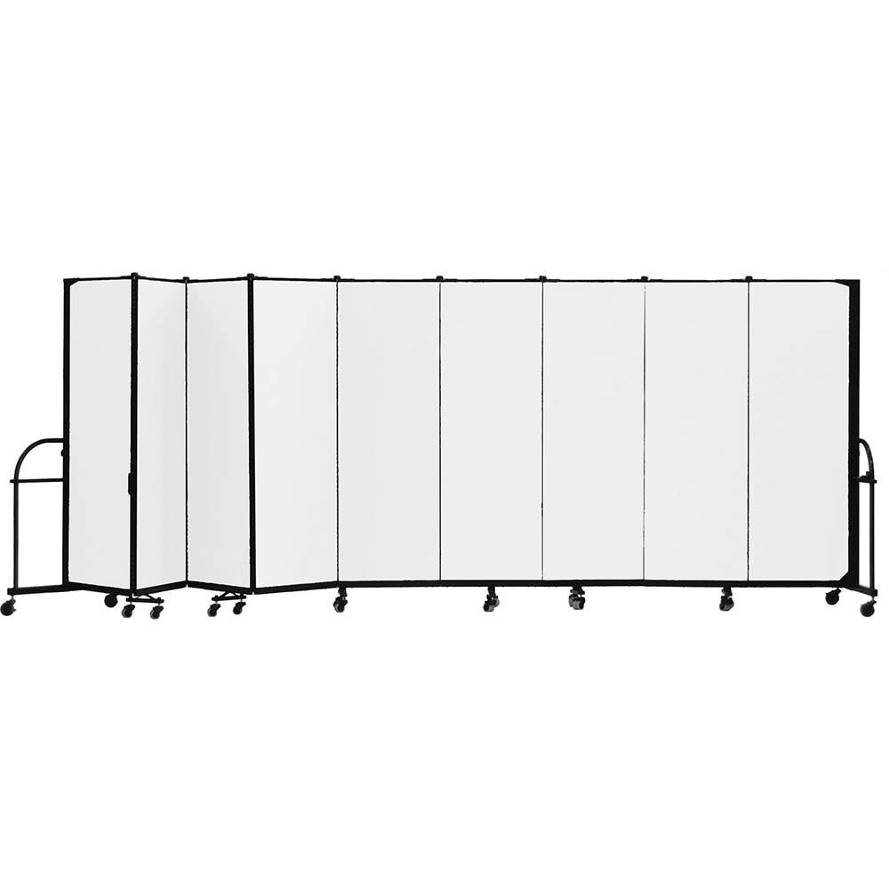 Screenflex Heavy Duty Room Dividers (9 Panels) - White