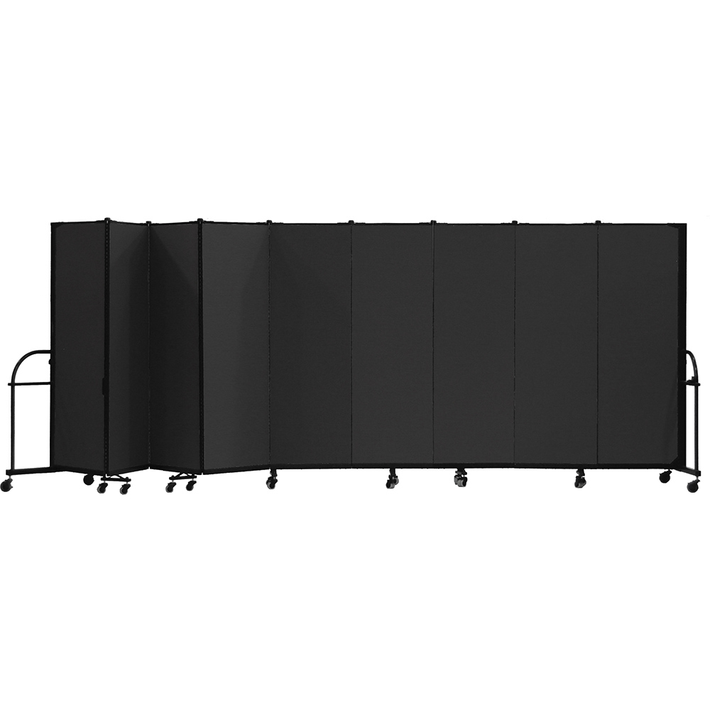 Screenflex Heavy Duty Room Dividers (9 Panels) - Charcoal