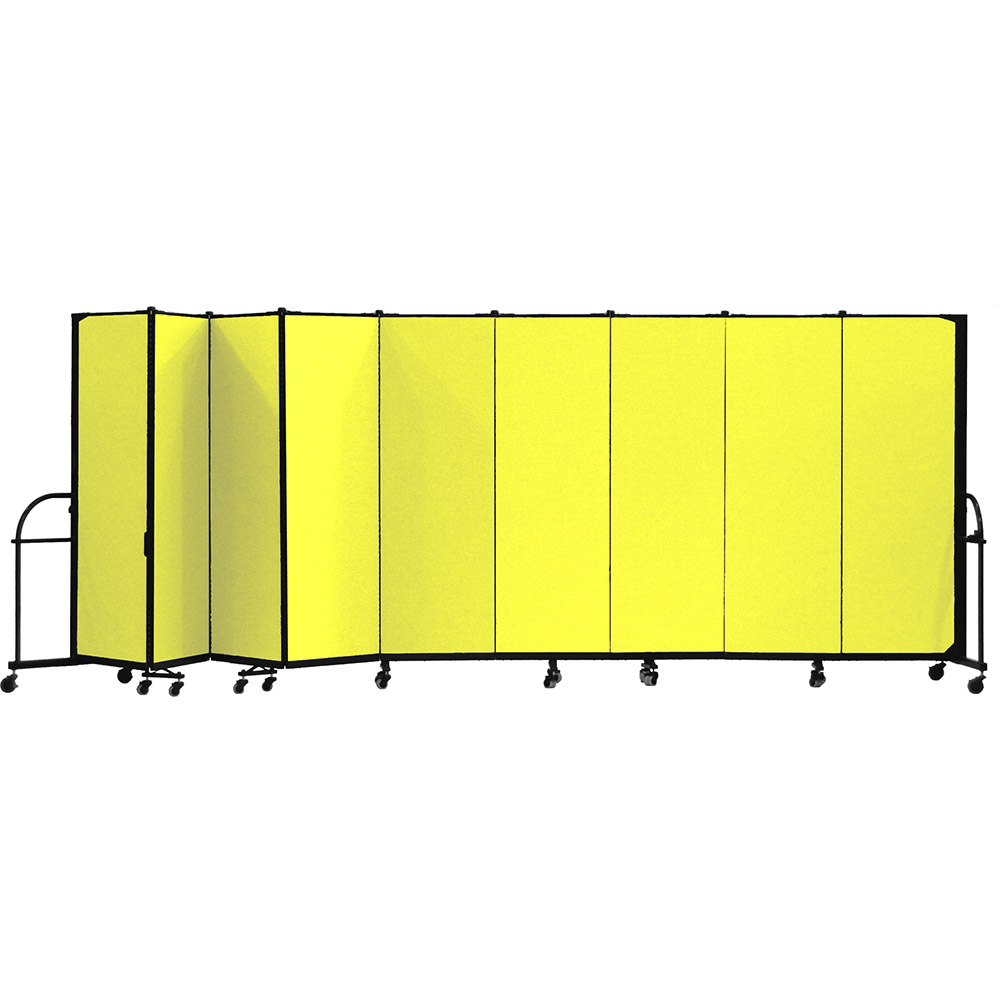 Screenflex Heavy Duty Room Dividers (9 Panels) - Yellow