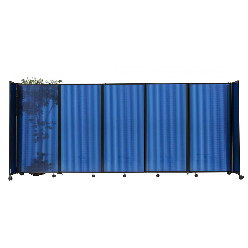 Versare Room Divider 360 Articulating Partition - Polycarbonate Blue