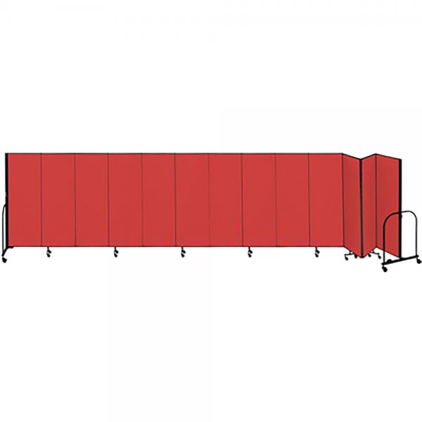 Screenflex Freestanding Room Dividers (13 Panels) - Red