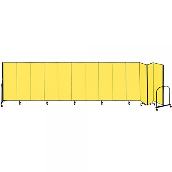 Screenflex Freestanding Room Dividers (13 Panels) - Yellow