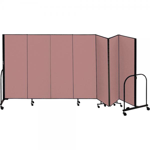Screenflex Freestanding Room Dividers (7 Panels) - Rose