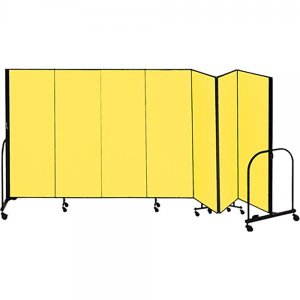 Screenflex Freestanding Room Dividers (7 Panels) - Yellow