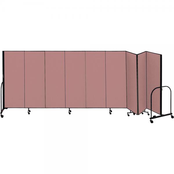 Screenflex Freestanding Room Dividers (9 Panels) - Rose