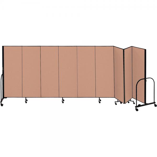 Screenflex Freestanding Room Dividers (9 Panels) - Walnut