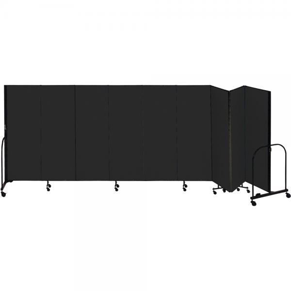 Screenflex Freestanding Room Dividers (9 Panels) - Charcoal