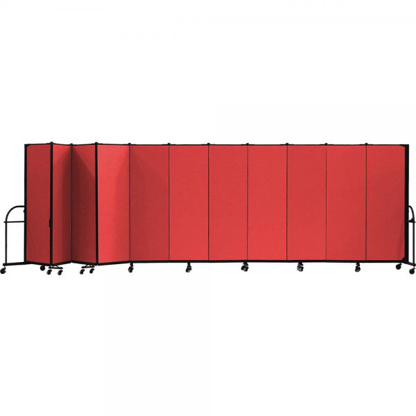 Screenflex Heavy Duty Room Dividers (11 Panels) - Red