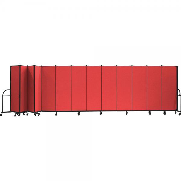 Screenflex Heavy Duty Room Dividers (13 Panels) - Red