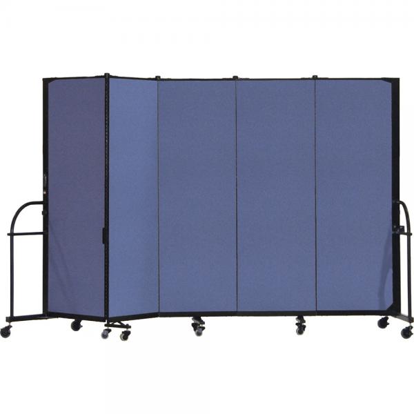 Screenflex Heavy Duty Room Dividers (5 Panels) - Blue
