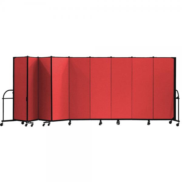 Screenflex Heavy Duty Room Dividers (9 Panels) - Red