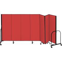 Screenflex Freestanding Room Dividers (7 Panels) - Red