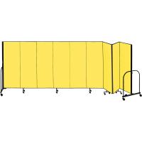 Screenflex Freestanding Room Dividers (9 Panels) - Yellow