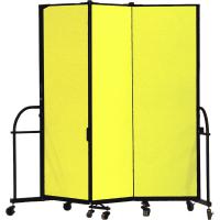 Screenflex Heavy Duty Room Dividers (3 Panels) - Yellow