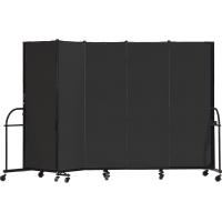 Screenflex Heavy Duty Room Dividers (5 Panels) - Charcoal