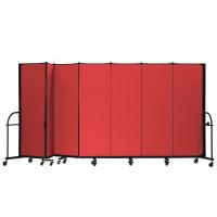 Screenflex Heavy Duty Room Dividers (7 Panels) - Red